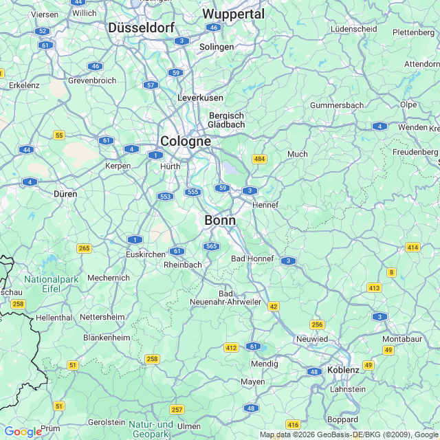 Karte von Bonn