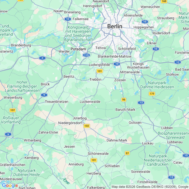 Karte von Brandenburg