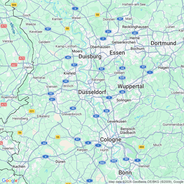 Karte von Düsseldorf