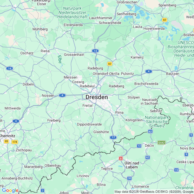 Karte von Dresden