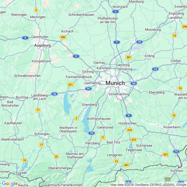 Karte von Gauting