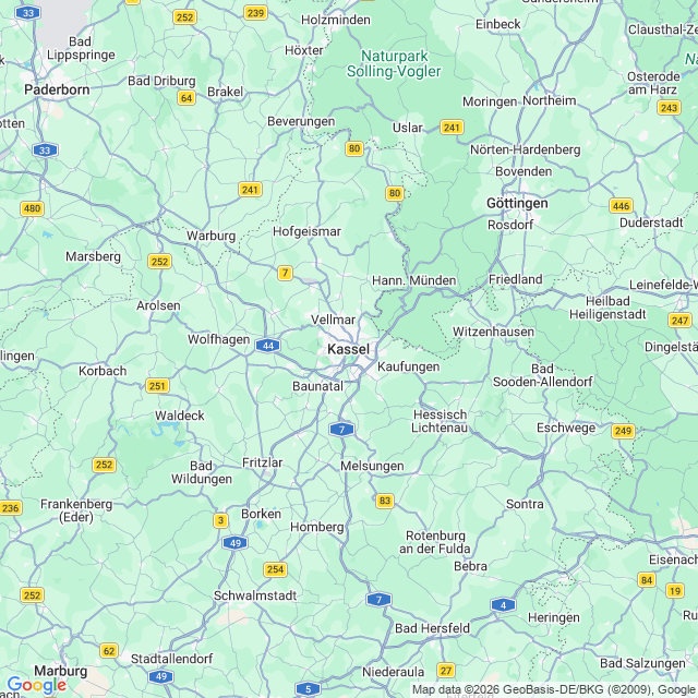 Karte von Kassel