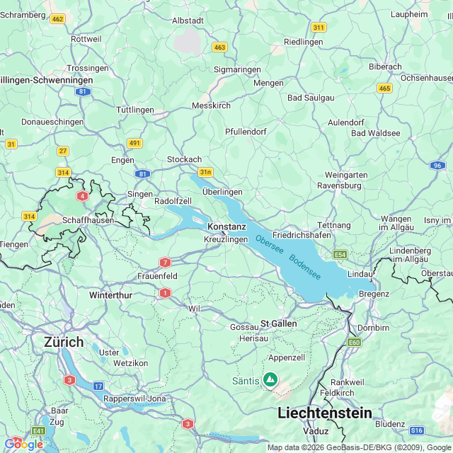 Karte von Konstanz