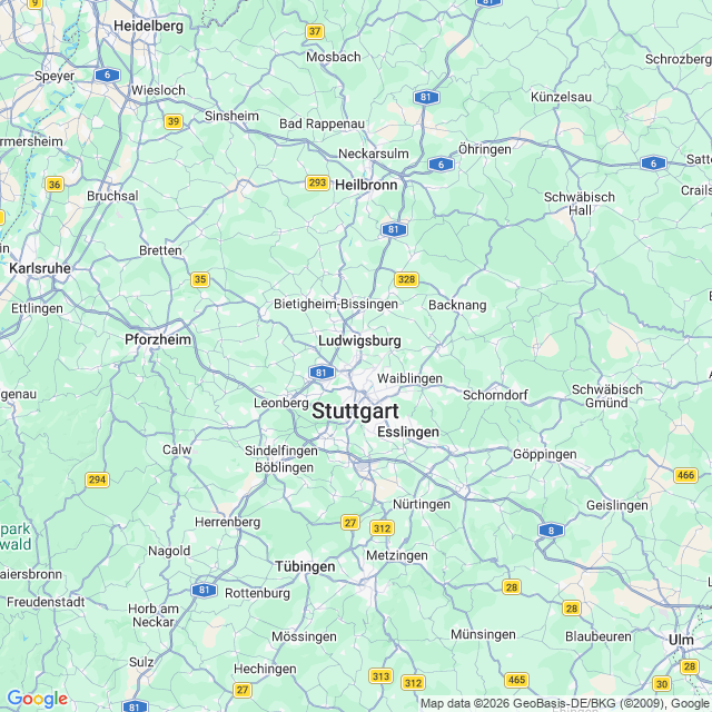 Karte von Kornwestheim 