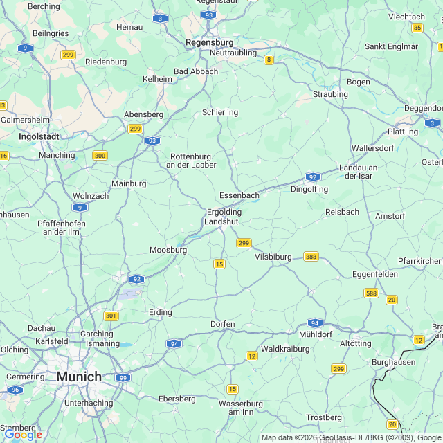Karte von Landshut