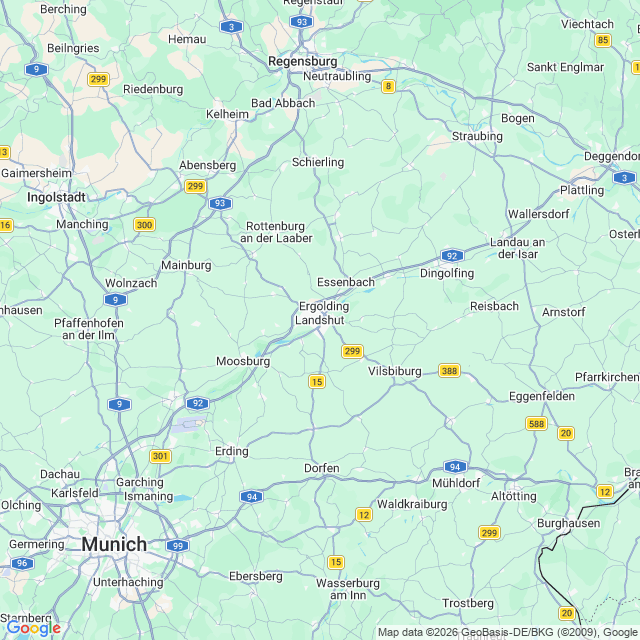 Karte von Landshut 