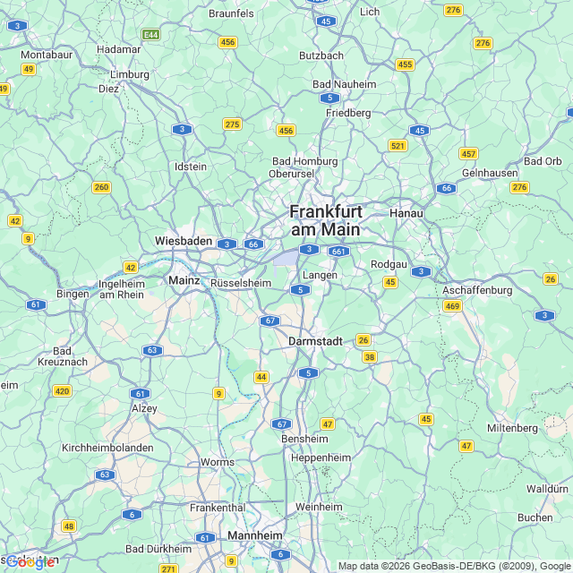 Karte von Mörfelden-Walldorf