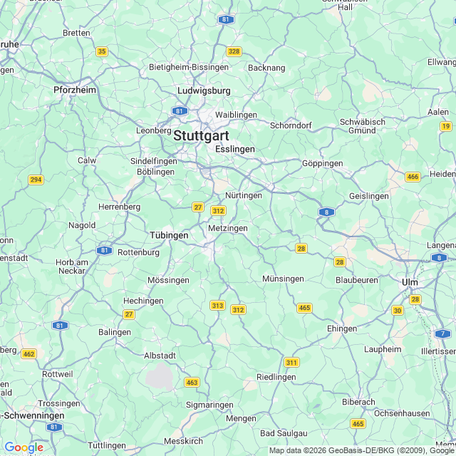 Karte von Metzingen