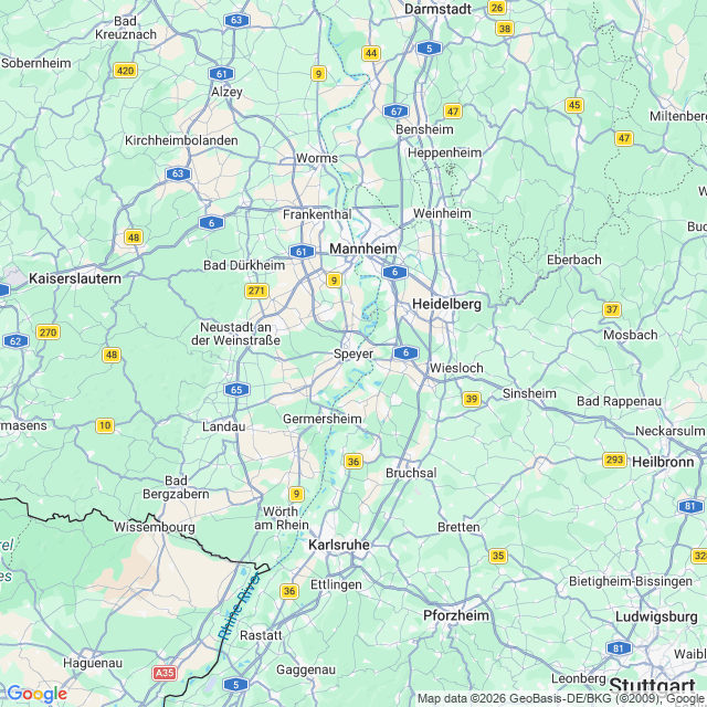Karte von Speyer