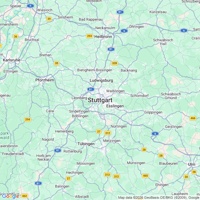 Karte von Stuttgart